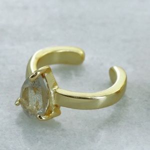 Earcuff Jewelry Labradorite 18k Gold overlay